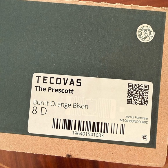 Tecovas Orange and Brown Western Boots - Picture 10 of 11